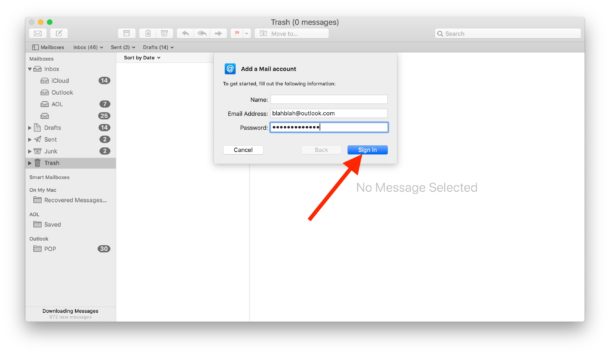 print list of email messages outlook for mac